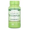 Complete B-Complex Plus Vitamin C, High Potency, 100 Coated Caplets