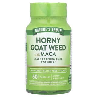 Nature's Truth, Horny Goat Weed with Maca, 60 Capsules