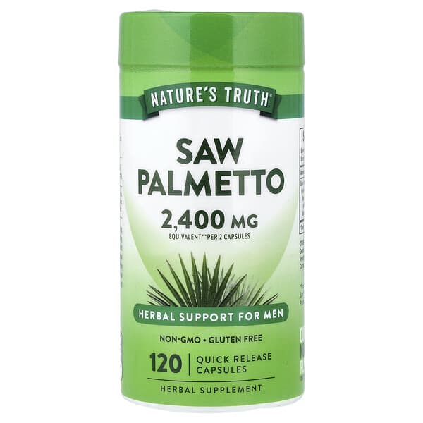 Nature's Truth, Saw Palmetto, 120 Quick Release Capsules (300 mg per Capsule) — product photo 1