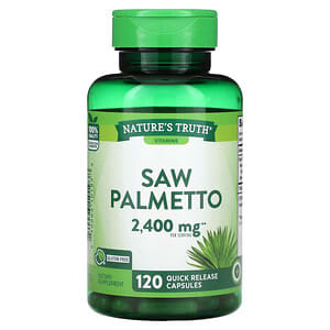 Nature's Truth, Saw Palmeto, 1200 mg, 120 cápsulas de liberación rápida
