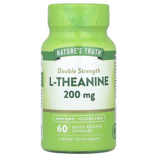 Nature's Truth, L-Theanine, Double-Strength, L-Theanin, doppelte Stärke, 200 mg, 60 Kapseln mit schneller Freisetzung