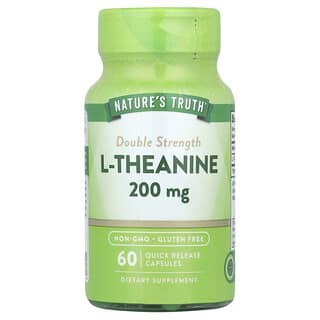 Nature's Truth, L-théanine double efficacité, 200 mg, 60 capsules à libération rapide