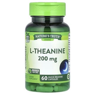 Nature's Truth, L-teanina, 200 mg, 60 cápsulas de liberación rápida