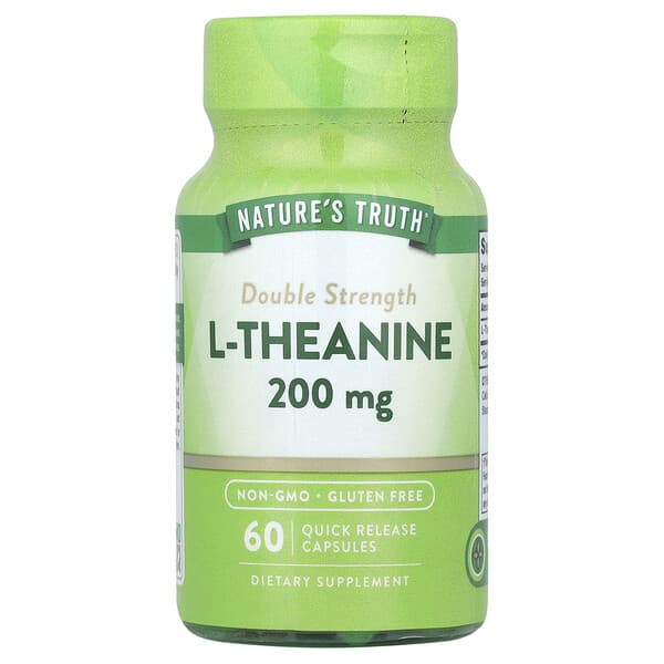 Nature's Truth L-Theanine, 200 mg, 60 Quick Release Capsules