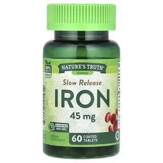Nature's Truth, Slow Release Iron, 45 mg, 60 Coated Tablets