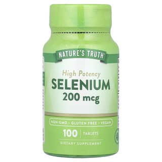 Nature's Truth, Selenio, Alta potencia, 200 mcg, 100 comprimidos