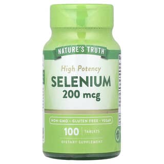 Nature's Truth, Sélénium, Haute efficacité, 200 µg, 100 comprimés