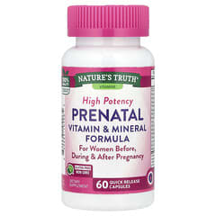 Nature's Truth, High Potency Prenatal Vitamin & Mineral Formula, 60