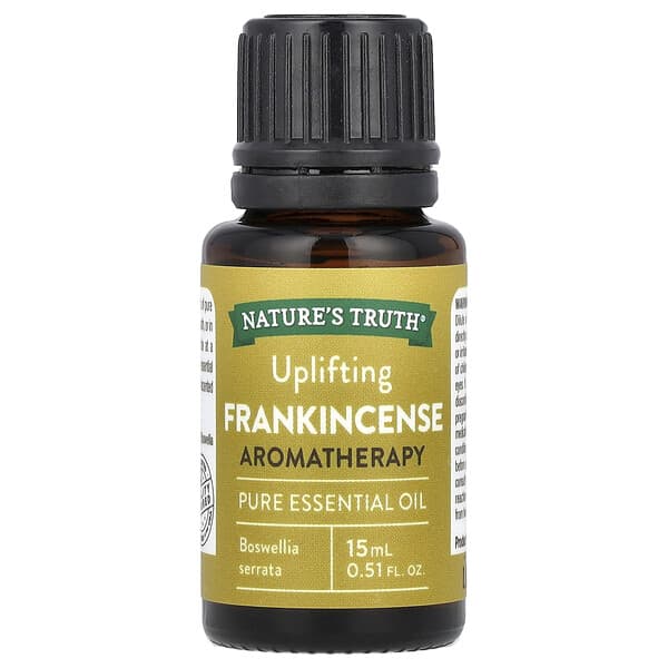 Nature's Truth, Pure etherische olie, opbeurende wierook, 0.51 fl oz (15 ml)