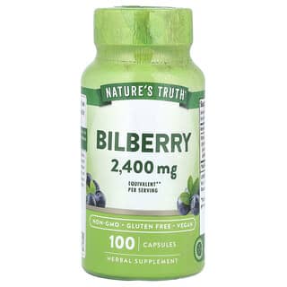 Nature's Truth, Bilberry, 2,400 mg, 100 Capsules (1,200 mg per Capsule)