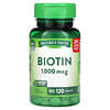 Vitamines, Biotine, 1000 µg, 120 comprimés