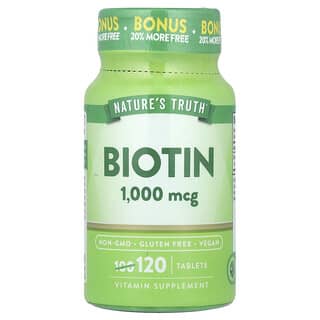 Nature's Truth, Biotin, 1,000 mcg, 120 Tablets