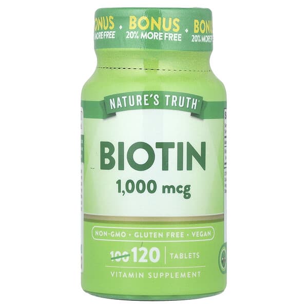 Nature's Truth, 비오틴, 1,000mcg, 120정