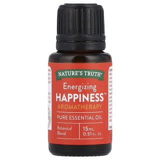 Nature's Truth, Чистое эфирное масло, дарит ощущение счастья, 15 мл (0,51 жидк. Унции)