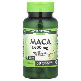 Nature's Truth, Maca, 1600 mg, 60 cápsulas de liberación rápida