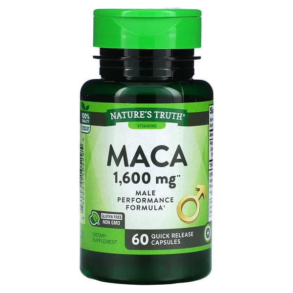 Nature's Truth, マカ、1,600mg、速溶カプセル60粒