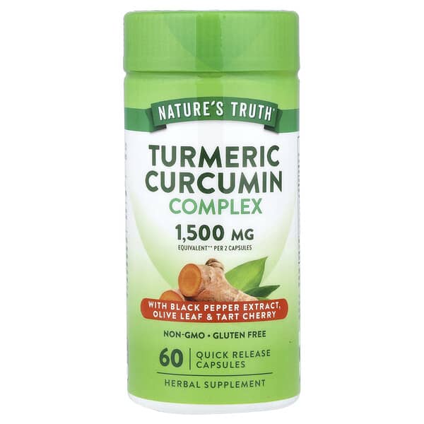 Nature's Truth, Turmeric Curcumin Complex, Kurkuma-Curcumin-Komplex, 60 Kapseln mit schneller Freisetzung