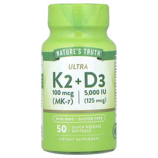 Nature's Truth, Ultra K2 + D3, 50 Quick Release Softgels