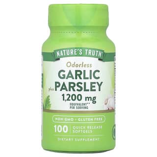 Nature's Truth, Aglio inodore con prezzemolo, 100 capsule molli a rilascio rapido