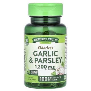 Nature's Truth, Garlic & Parsley, 1,200 mg, 100 Quick Release Softgels (600 mg per Softgel)
