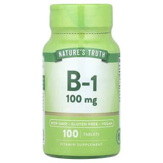 Nature's Truth, Vitamina B-1, 100 mg, 100 Comprimidos