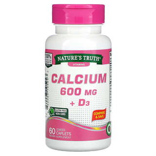 Nature's Truth, Calcium Plus 維生素 D3，600 毫克，60 片包衣囊片