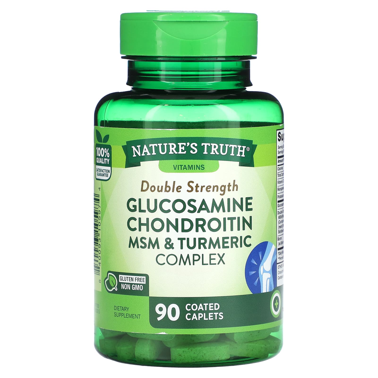 Nature's Truth, Double Strength Glucosamine Chondroitin MSM & Turmeric