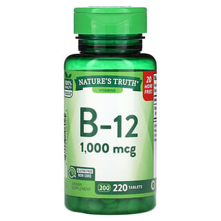 Nature's Truth, B-12, 1.000 mcg, 220 comprimidos