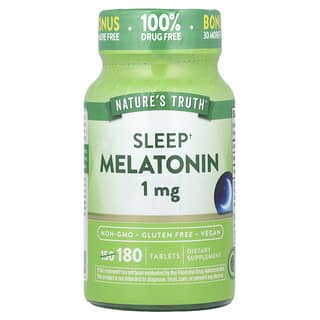 Nature's Truth, Sleep Melatonin, 1 mg, 180 Tablets