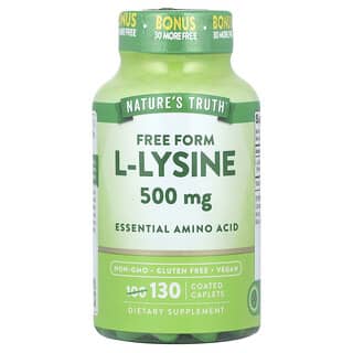 Nature's Truth, L-Lysine, 500 mg, 130 Coated Caplets