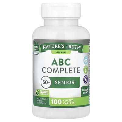 Nature's Truth, ABC Complete Multivitamin, 50+ Senior, 100 Coated Tablets