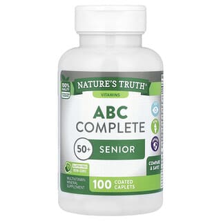 Nature's Truth, ABC Complete Multivitamin, 50+ Senior, 100 Coated Caplets