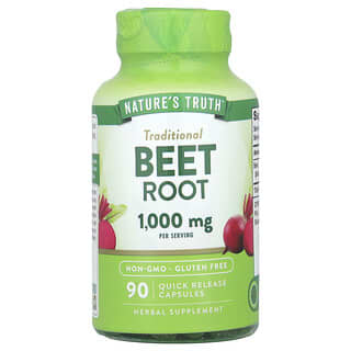 Nature's Truth, Beet Root, 1,000 mg, 90 Quick Release Capsules (500 mg per Capsule)