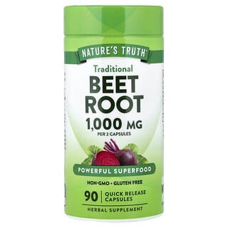 Nature's Truth, Akar Bit, 90 Kapsul Pelepasan Pantas (500 mg setiap Kapsul)
