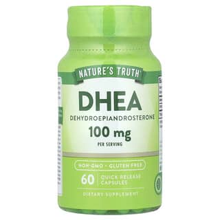 Nature's Truth, DHEA, 100 mg, 60 Cápsulas de Liberação Rápida (50 mg por Cápsula)