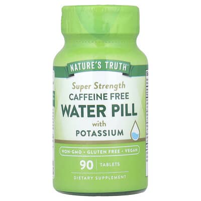 Nature's Truth, Potassium Water Pills, Caffeine-Free, 90 Tablets
