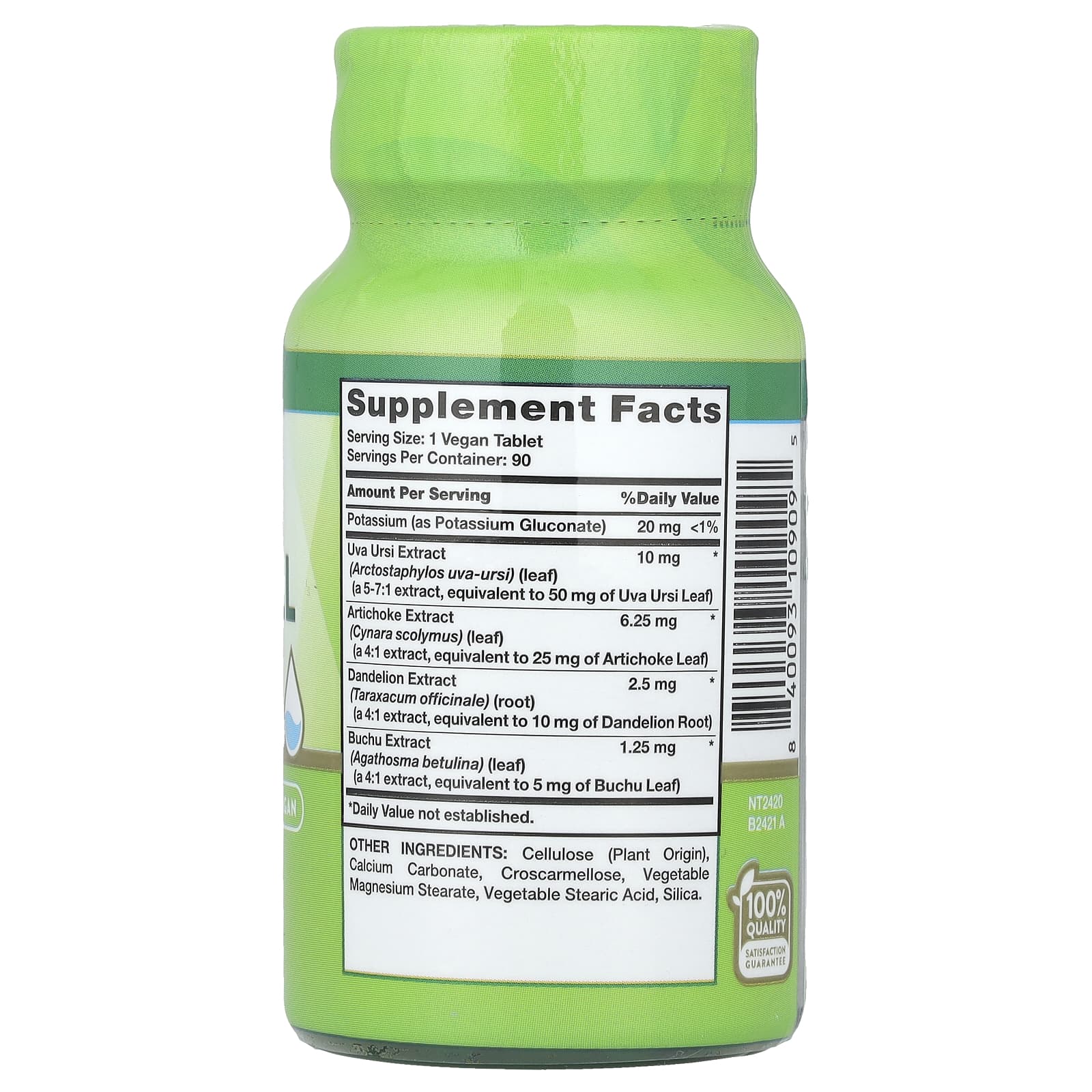 Nature's Truth, Super Strength Water Pill with Potassium, Caffeine Free