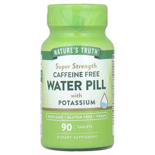 Nature's Truth, Capsule d'eau au potassium, Sans caféine, 90 comprimés