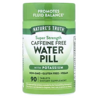 Nature's Truth, Vattenpiller med kalium, koffeinfri, 90 tabletter