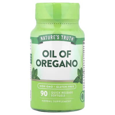 Nature's Truth, Oil of Oregano, 90 Immediate-Release Softgels (1,500 mg per softgel)