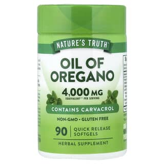 Nature's Truth, Aceite de orégano, 90 cápsulas blandas de liberación rápida (30,8 mg por cápsula blanda)