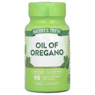 Nature's Truth, Óleo de Orégano, 90 Cápsulas Softgel de Liberação Rápida