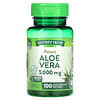 Potente, Aloe vera, 5000 mg, 100 cápsulas blandas de liberación rápida