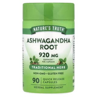 Nature's Truth, Ashwagandha Root, 90 Quick Release Capsules (460 mg per Capsule)