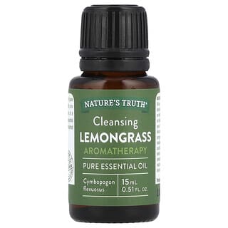 Nature's Truth‏, Pure Essential Oil, Cleansing Lemongrass, 0.51 fl oz (15 ml)