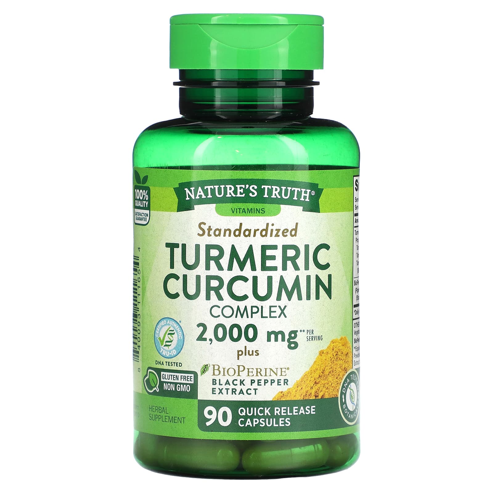 Nature's Truth, Turmeric Curcumin Complex Plus BioPerine Black Pepper