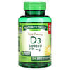High Potency Vitamin D3, 125 mcg (5000 IU), 300 Quick Release Softgels