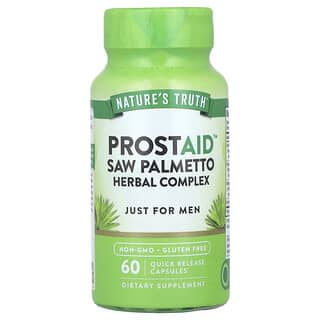 Nature's Truth, ProstAid™, Complexe de plantes de chou palmiste, 60 capsules à libération rapide