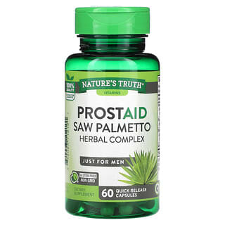 Nature's Truth, ProstAid Saw Palmetto, Herbal Complex, 60 Quick Release Capsules