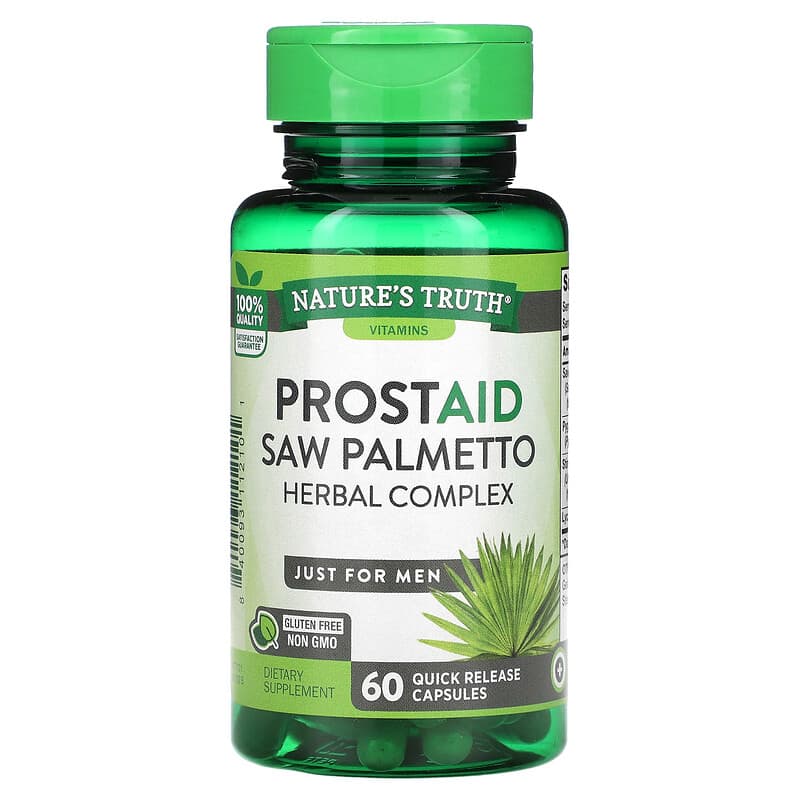 ProstAid Saw Palmetto, Complexe à base de plantes, 60 capsules à ...